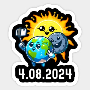 Total Solar Eclipse 2024 Totality April 8 Selfie Sticker